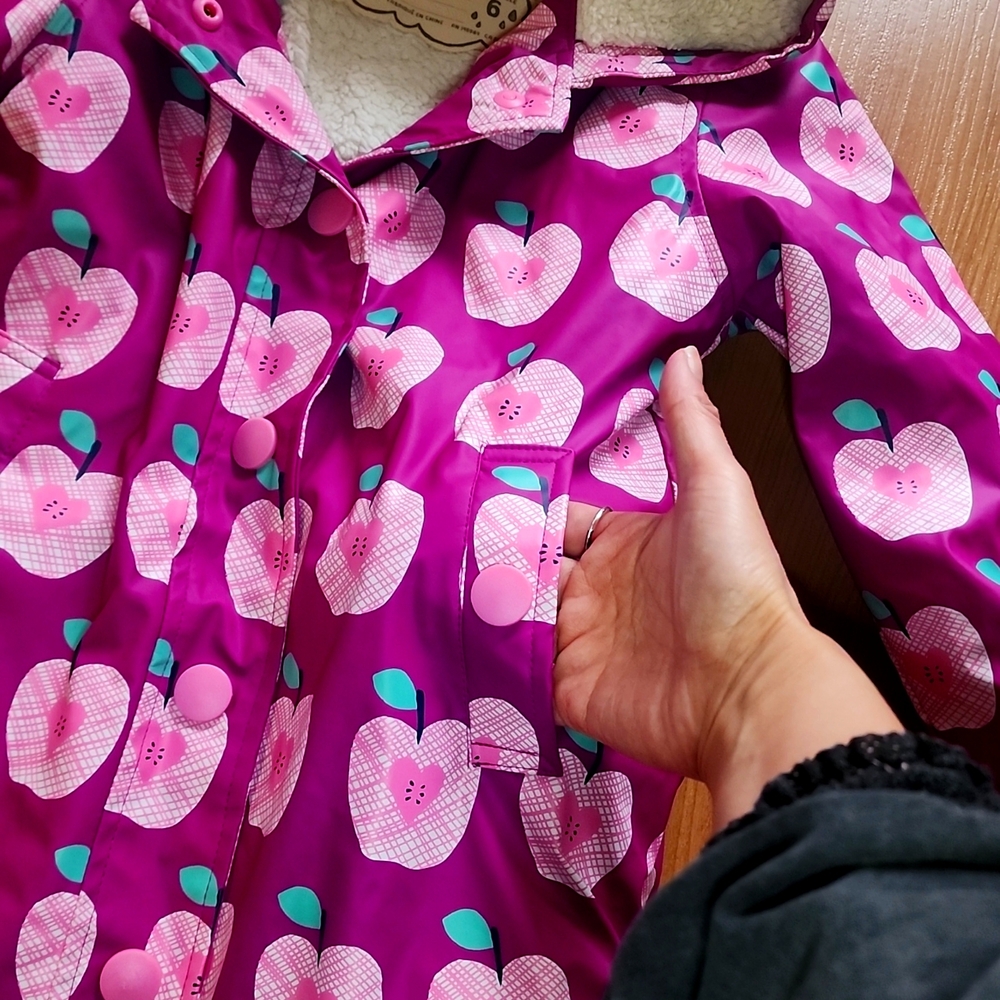 Brand New No Tag Hatley Fleece Rain Jacket (6T) - Picture 4 of 6